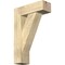 Ekena Millwork Traditional Block Rough Sawn Bracket w/ Offset Brace, Douglas Fir, 8"W x 24"D x 36"H BKT0806X24X36TRA05RDF - alternate 1
